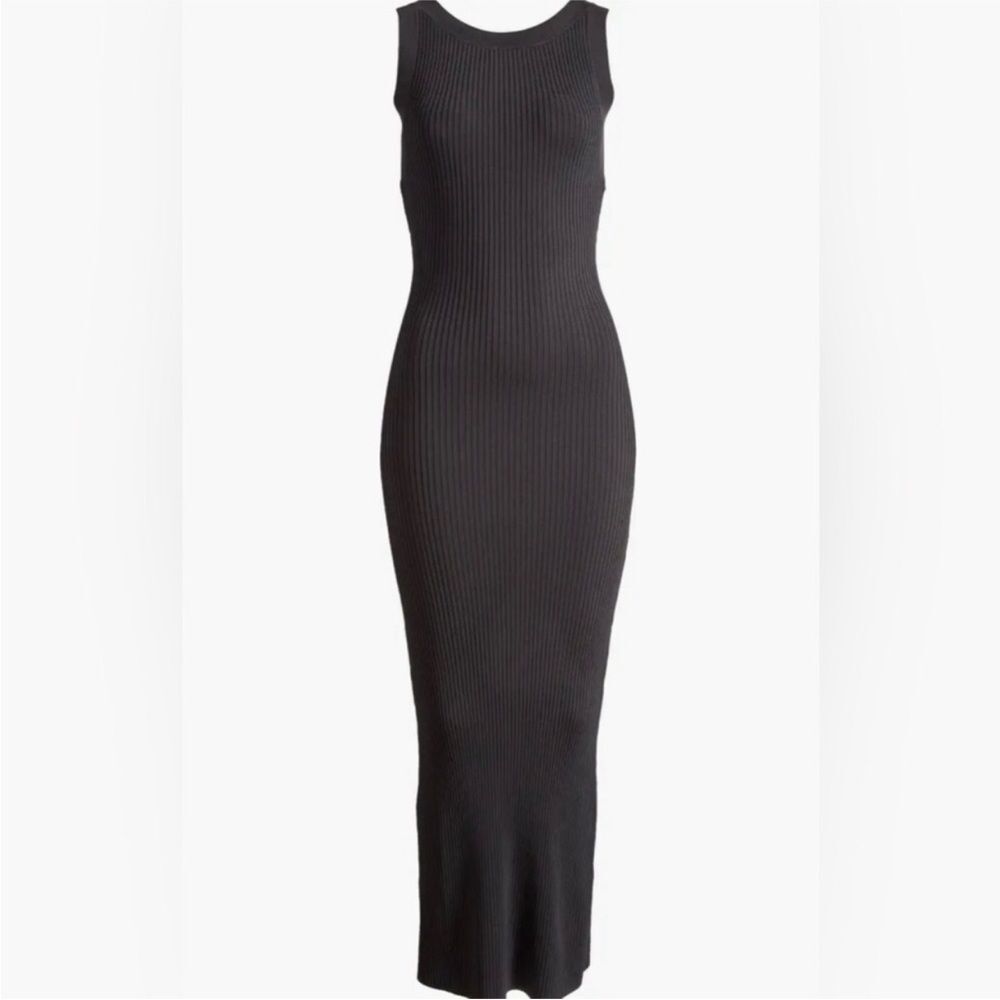 Good American Shine Rib Scoop back Dress Size XL